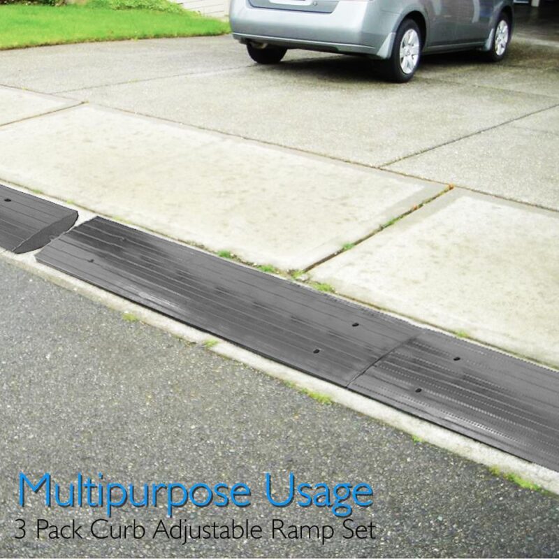 PYLE PCRBDR24.5 - Car/Truck Curb Ramp - Vehicle Curb-Side Bridge - Image 3