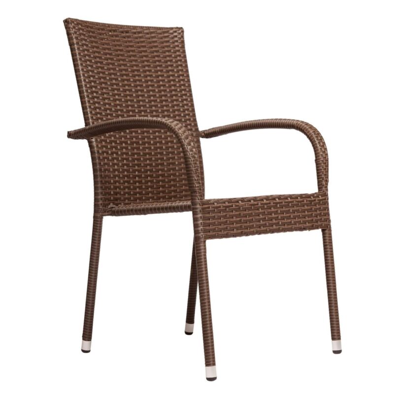Patio Sense Morgan Outdoor Wicker Chair - Set of 4 - Image 7