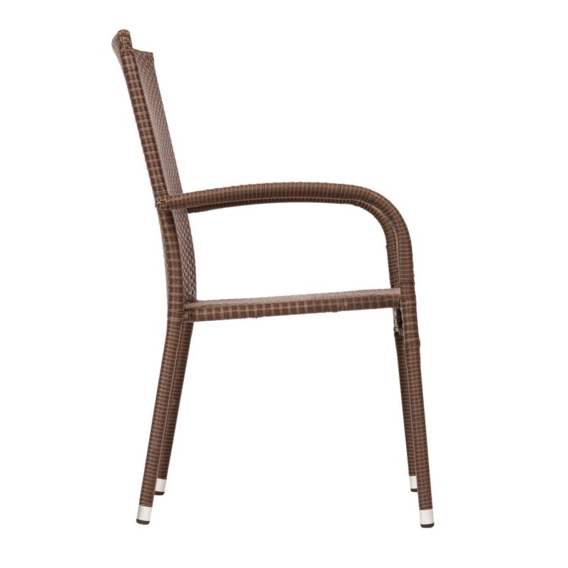 Patio Sense Morgan Outdoor Wicker Chair - Set of 4 - Image 9