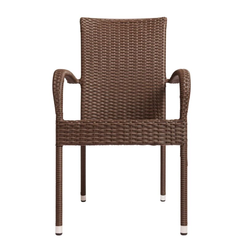 Patio Sense Morgan Outdoor Wicker Chair - Set of 4 - Image 8