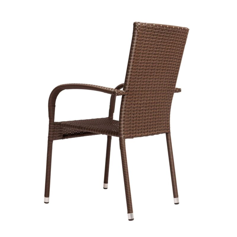 Patio Sense Morgan Outdoor Wicker Chair - Set of 4 - Image 10