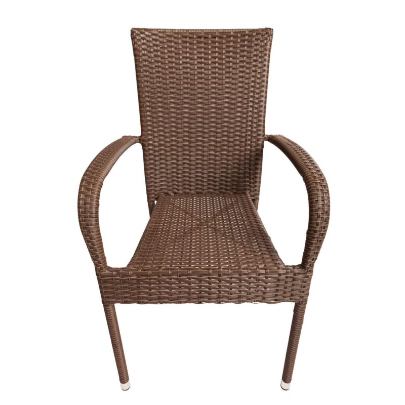 Patio Sense Morgan Outdoor Wicker Chair - Set of 4 - Image 3