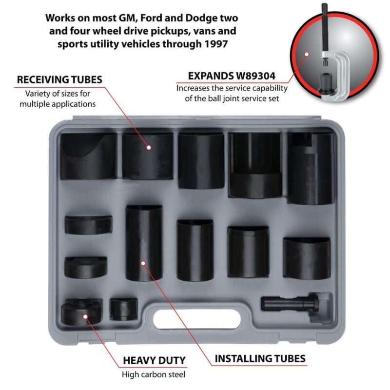 Performance Tool Master Ball Joint Adapter Set Automotive Specialty Parts, 1265 lb - Image 4