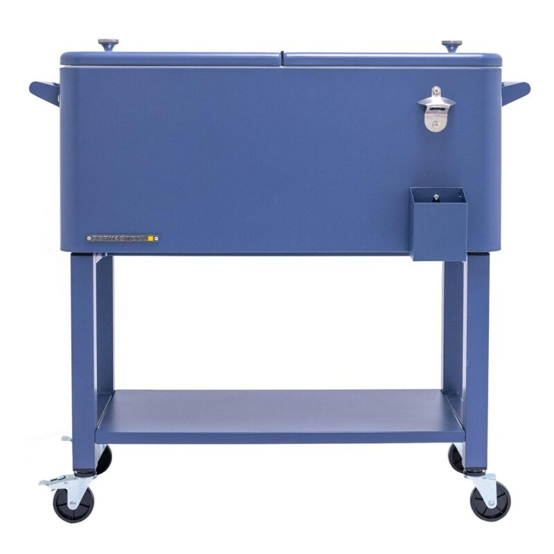Permasteel 80-Qt Rolling Outdoor Cooler with Removable Basin, PS-223-AZ, Azure Blue - Image 19