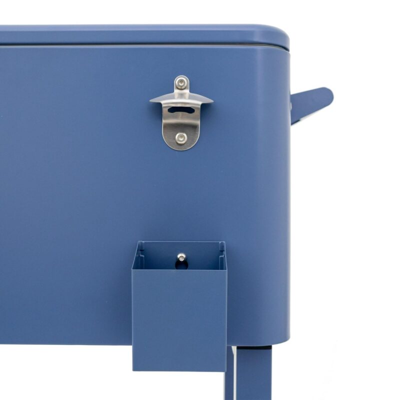 Permasteel 80-Qt Rolling Outdoor Cooler with Removable Basin, PS-223-AZ, Azure Blue - Image 16