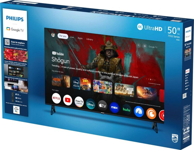 Philips 50  Class 4K Ultra HD (2160p) Google Smart LED TV (50PUL7552/F7) (New) - Image 22