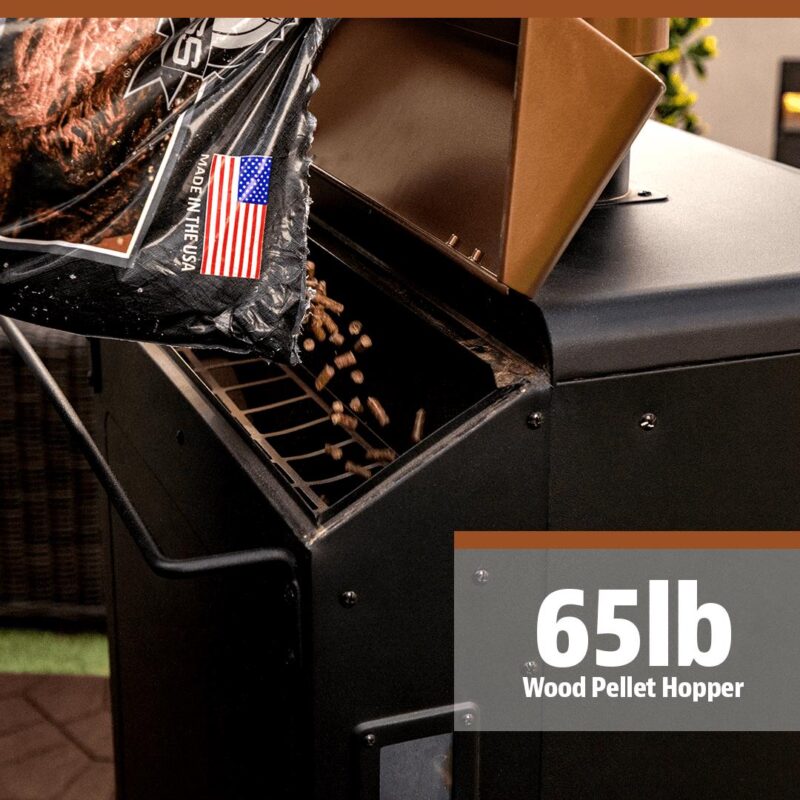 Pit Boss Copperhead 1300 Sq in Vertical Wood Pellet Smoker - Onyx Edition - Image 7