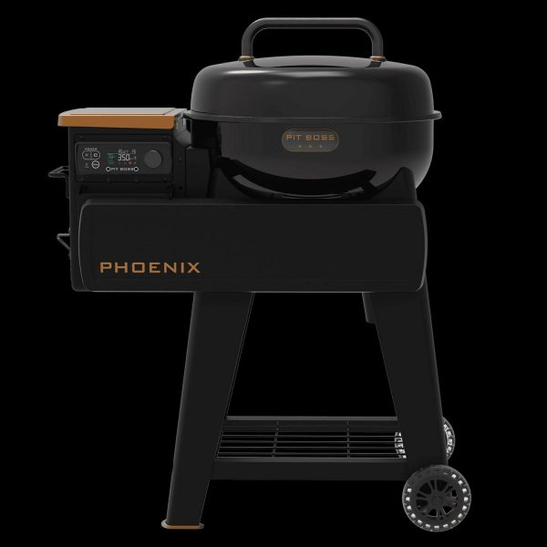 Pit Boss Phoenix 376 Sq in Pellet Kettle Grill with Charcoal Insert - Onyx Edition