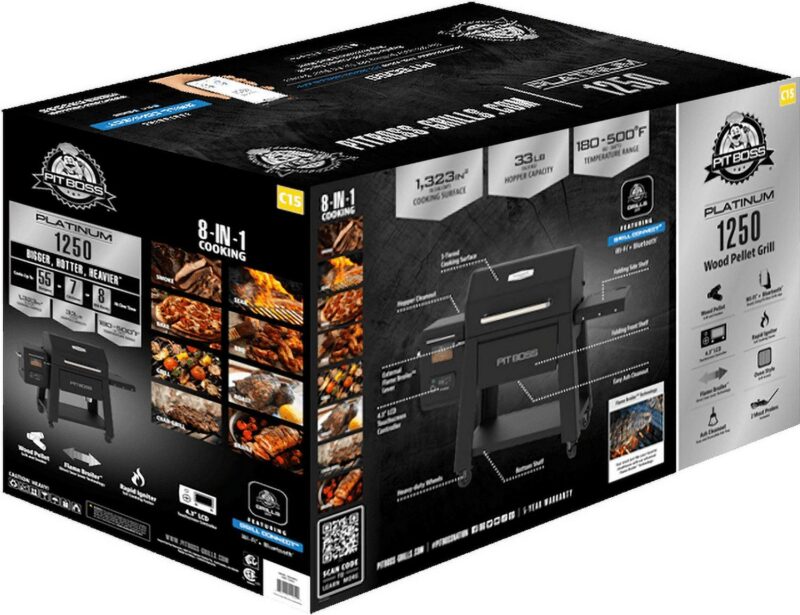 Pit Boss Platinum 1250 Connected Wood Pellet Grill with Wi-FiA and PID Controller - Image 3