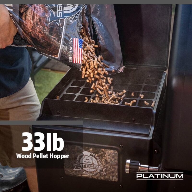 Pit Boss Platinum 1250 Connected Wood Pellet Grill with Wi-FiA and PID Controller - Image 8