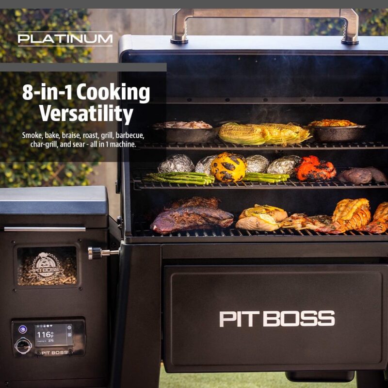 Pit Boss Platinum 1250 Connected Wood Pellet Grill with Wi-FiA and PID Controller - Image 7