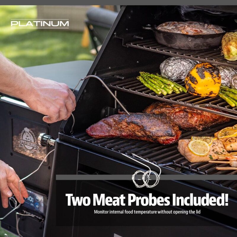 Pit Boss Platinum 1250 Connected Wood Pellet Grill with Wi-FiA and PID Controller - Image 12