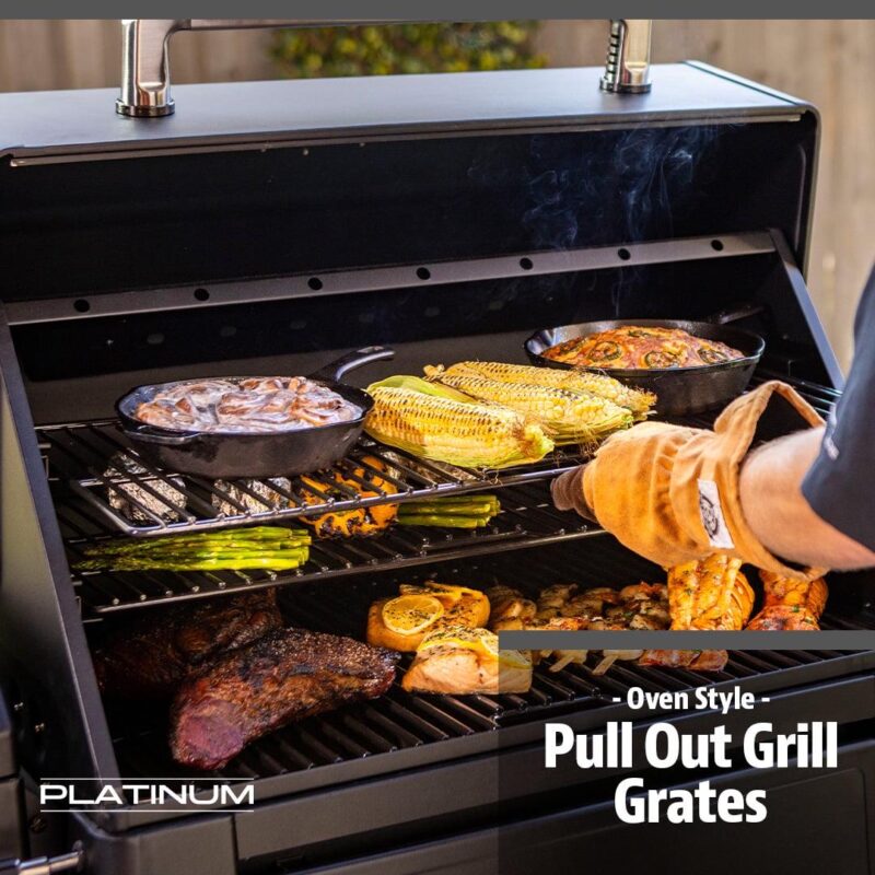 Pit Boss Platinum 1250 Connected Wood Pellet Grill with Wi-FiA and PID Controller - Image 13