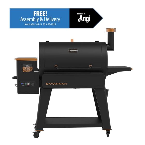 Pit Boss Savannah 1500 Sq in Wood Pellet Grill and Smoker Onyx Series