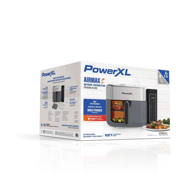 PowerXLa c 8Qt AIRMAXa c Air Fryer with 6 Pre-sets - Image 9