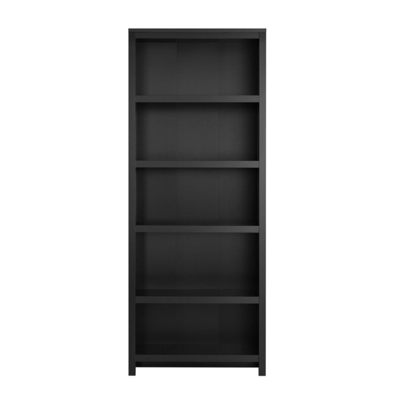 Prepac Moda Bookcase, Black Storage Cabinet, Display Cabinet 31.75  W x 80  H x 12  D, BSBR-0510-1 - Image 7