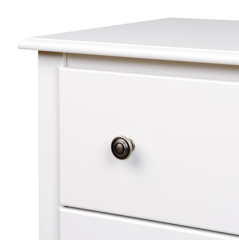 Prepac Monterey 6 Drawer Wooden Dresser Chest, 19  x 23.25  x 52.75 , White - Image 5