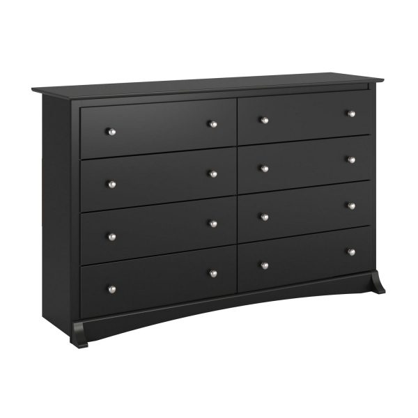 Prepac Sonoma 8-Drawer Dresser, Black
