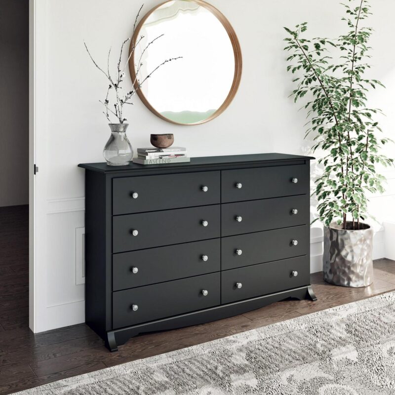 Prepac Sonoma 8-Drawer Dresser, Black - Image 5