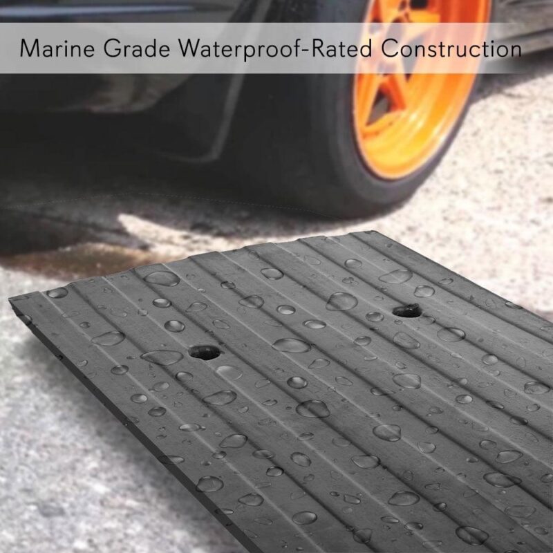 Pyle PCRBDR24 Car/Truck Rubber Curbside Driveway Ramp Threshold Bridge Track - Image 11
