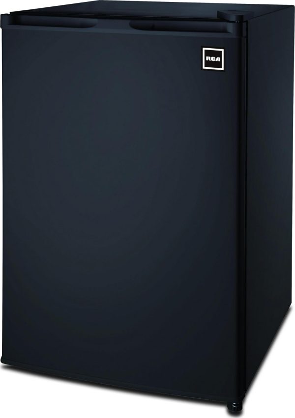 RCA 4.5 Cu ft Single Door Compact Refrigerator RFR464, Black