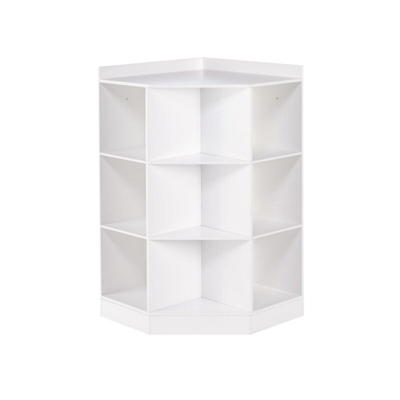 RiverRidge Kids Corner Playroom Cabinet with 6 Toy Storage Cubbies and 3 Angled Shelves - White - Image 2