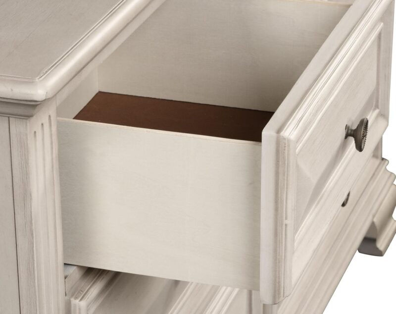 Roundhill Furniture Renova 5-Drawer Chest - Parchment White - Image 5