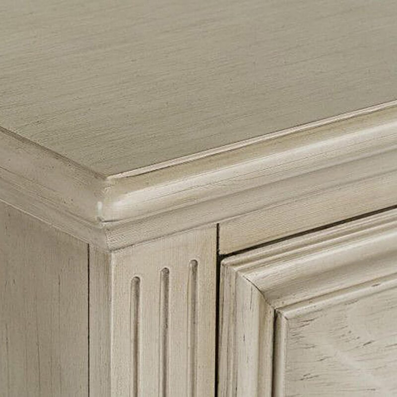 Roundhill Furniture Renova 5-Drawer Chest - Parchment White - Image 6