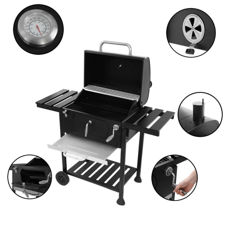 Royal Gourmet 24  CD1824EC, Charcoal BBQ Grill with Cover - Image 6