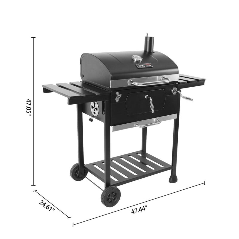 Royal Gourmet 24  CD1824EC, Charcoal BBQ Grill with Cover - Image 4