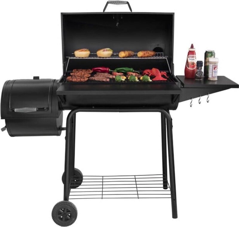Royal Gourmet 30  CC1830SC Charcoal Grill with Offset Smoker and Cover - Image 8