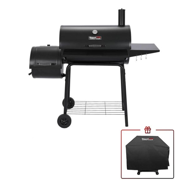 Royal Gourmet 30  CC1830SC Charcoal Grill with Offset Smoker and Cover