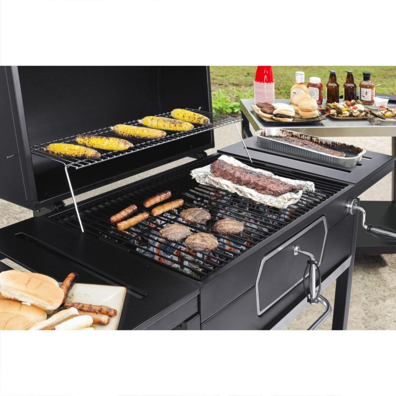 Royal Gourmet 30  CD2030AN Deluxe Charcoal Grill, BBQ Smoker Picnic Camping Patio Backyard Cooking, Black - Image 7