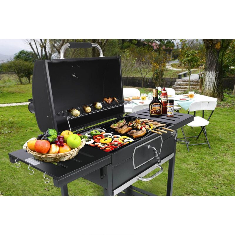 Royal Gourmet 30  CD2030AN Deluxe Charcoal Grill, BBQ Smoker Picnic Camping Patio Backyard Cooking, Black - Image 8