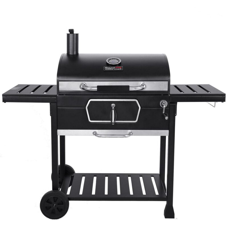Royal Gourmet 30  CD2030AN Deluxe Charcoal Grill, BBQ Smoker Picnic Camping Patio Backyard Cooking, Black