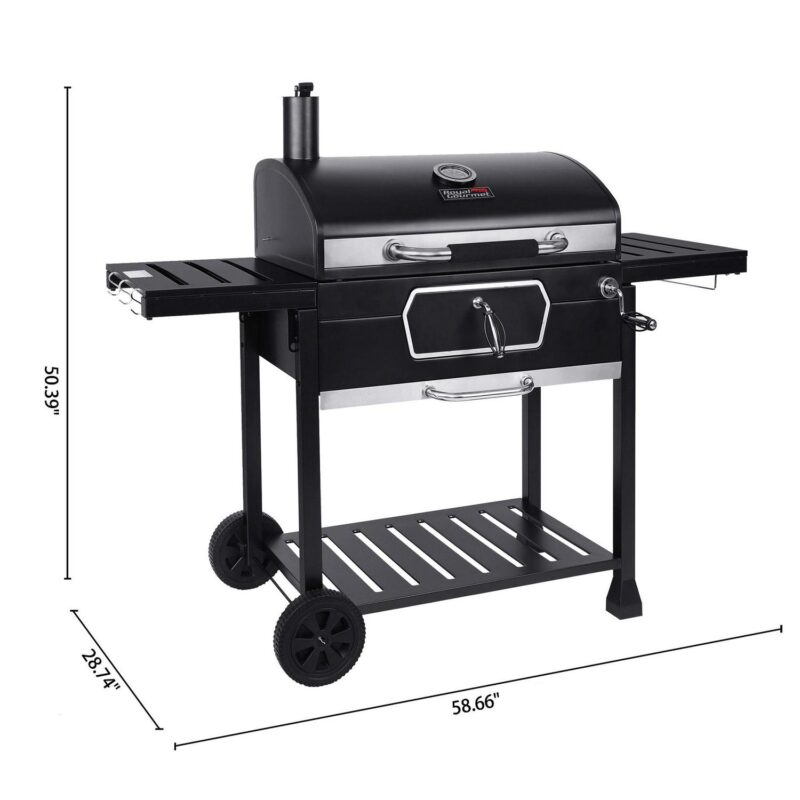 Royal Gourmet 30  CD2030AN Deluxe Charcoal Grill, BBQ Smoker Picnic Camping Patio Backyard Cooking, Black - Image 4
