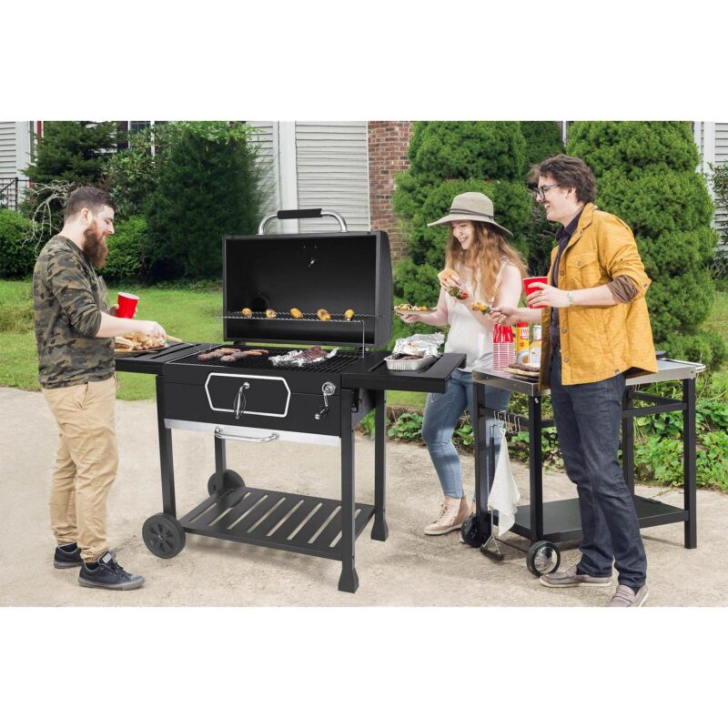 Royal Gourmet 30  CD2030AN Deluxe Charcoal Grill, BBQ Smoker Picnic Camping Patio Backyard Cooking, Black - Image 2