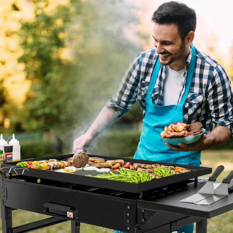Royal Gourmet 36  GB4002 4-Burner Flat Top Gas Grill, 36-inch Griddle for Outdoor Events, Camping, and BBQ, Black - Image 7