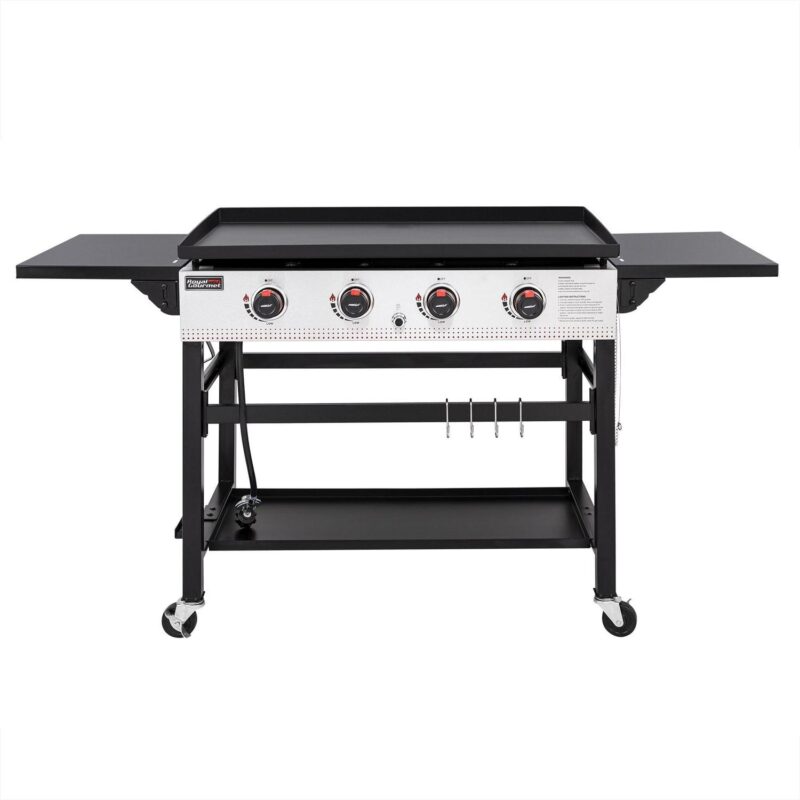 Royal Gourmet 36  GB4002 4-Burner Flat Top Gas Grill, 36-inch Griddle for Outdoor Events, Camping, and BBQ, Black