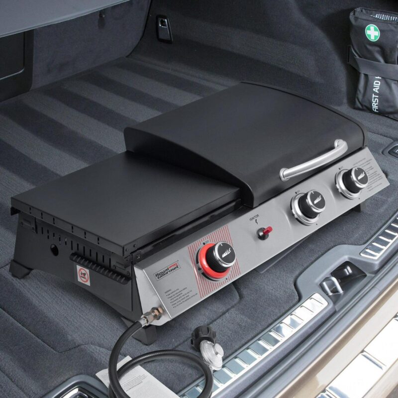 Royal Gourmet 3-Burner Portable Gas Griddle with Side Burner, PD1305H - Image 14