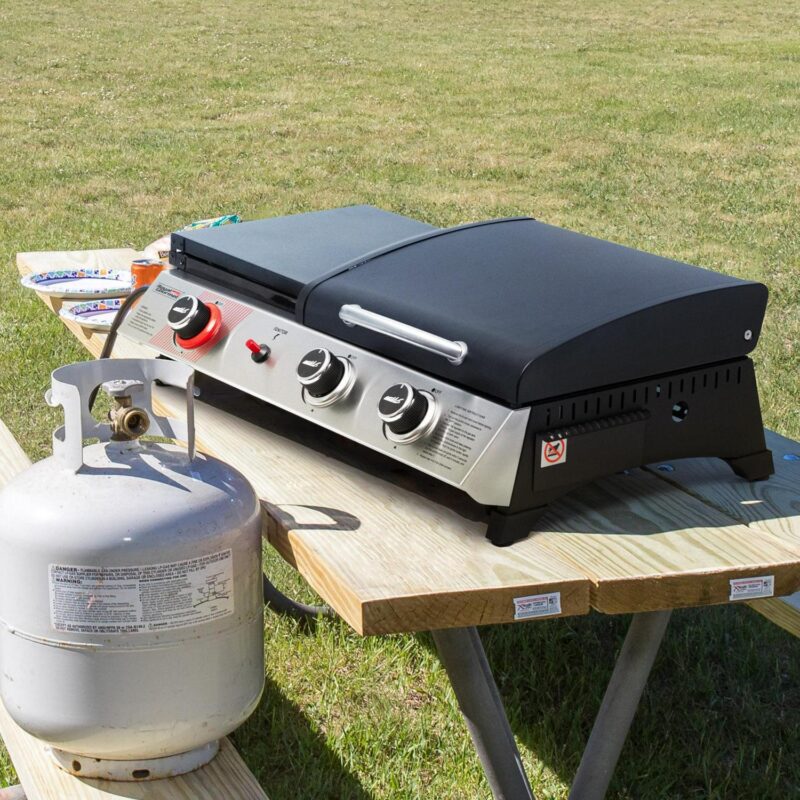 Royal Gourmet 3-Burner Portable Gas Griddle with Side Burner, PD1305H - Image 12