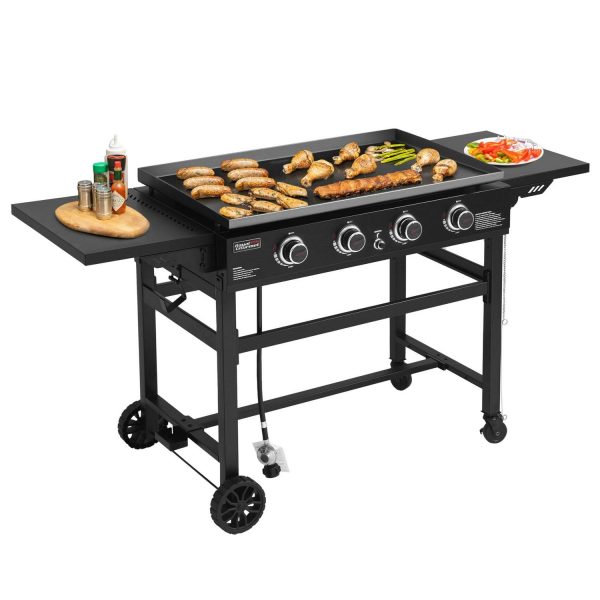 Royal Gourmet 4-Burner GB4001B 52000-BTU Gas Grill Griddle, 36a a L