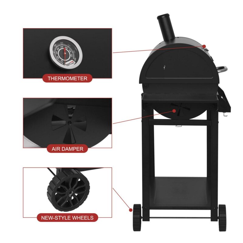 Royal Gourmet CC1830T 30  Barrel Charcoal Grill - Image 6