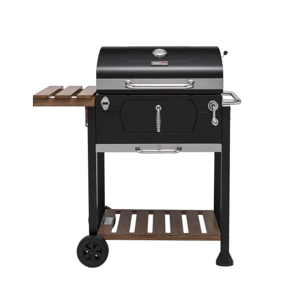 Royal Gourmet CD1824M 24  Charcoal Grill with Handle and Folding Table,