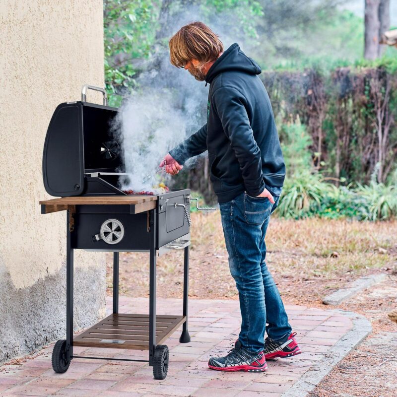 Royal Gourmet CD1824M 24  Charcoal Grill with Handle and Folding Table, - Image 8