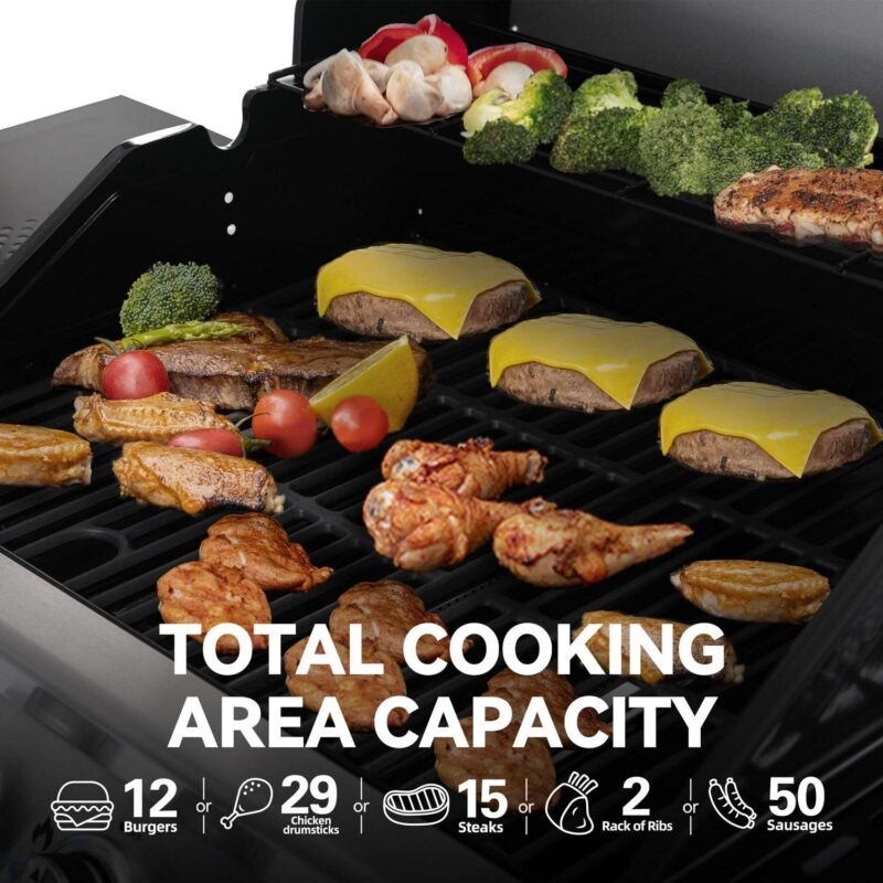 Royal Gourmet GA4400T Stainless Steel 4-Burner BBQ Gas Grill, 40,000 BTU - Image 4