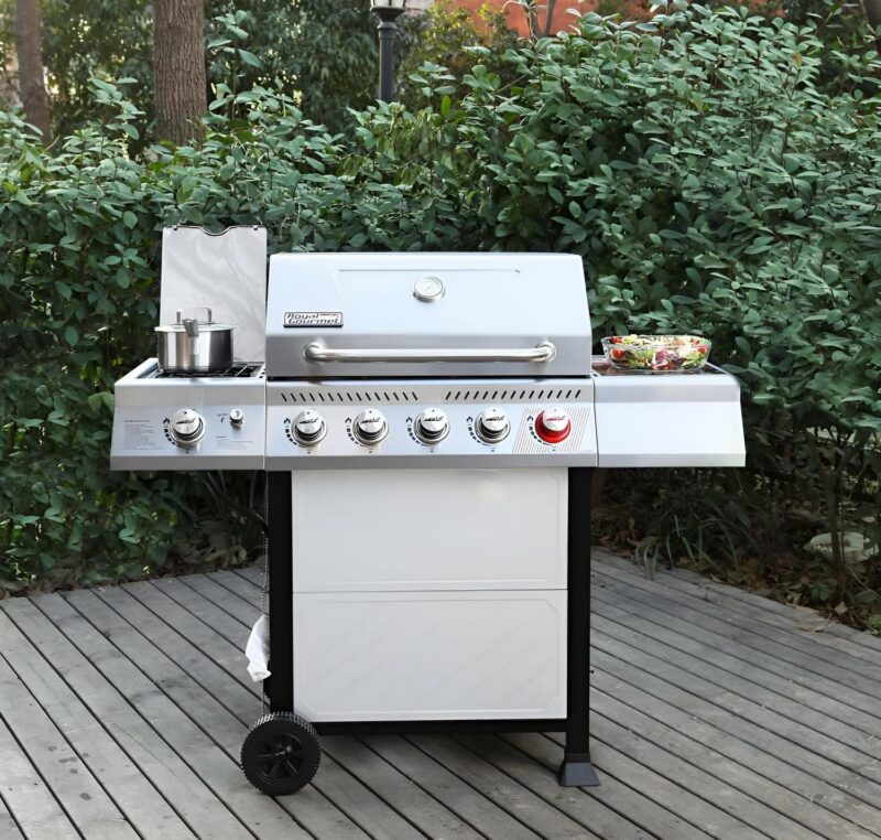 Royal Gourmet GA5401T 5-Burner BBQ Liquid Gas Grill with Sear Burner and Side Burner, 64,000 BTU - Image 11