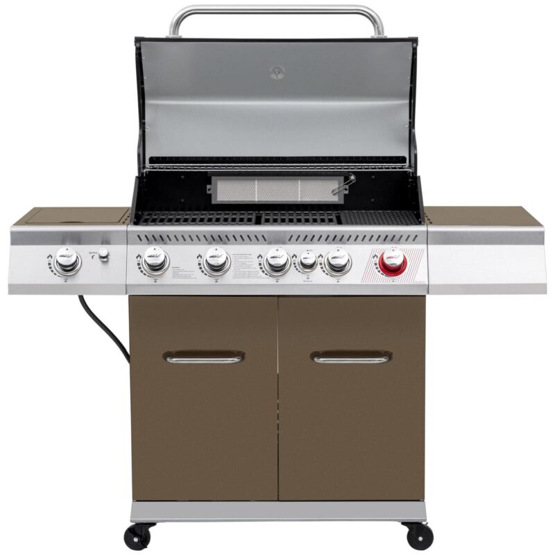 Royal Gourmet GA5403C 5-Burner BBQ Cabinet Style Gas Grill with Sear Burner, Rear Burner and Side Burner,Coffee - Image 3
