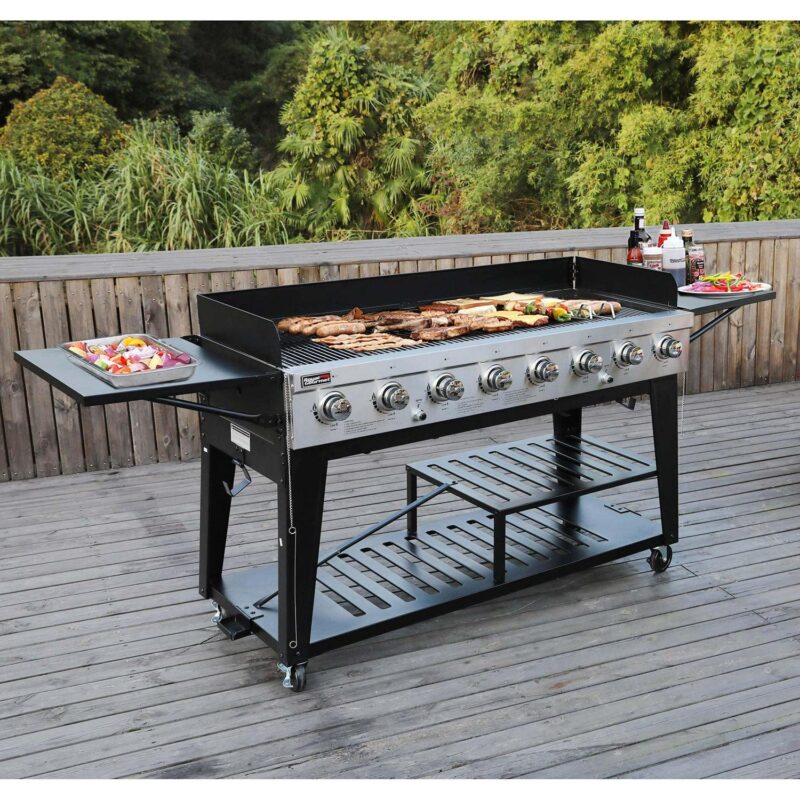 Royal Gourmet GB8001 8-Burner BBQ Gas Propane Grill Outdoor Large Party - Image 9