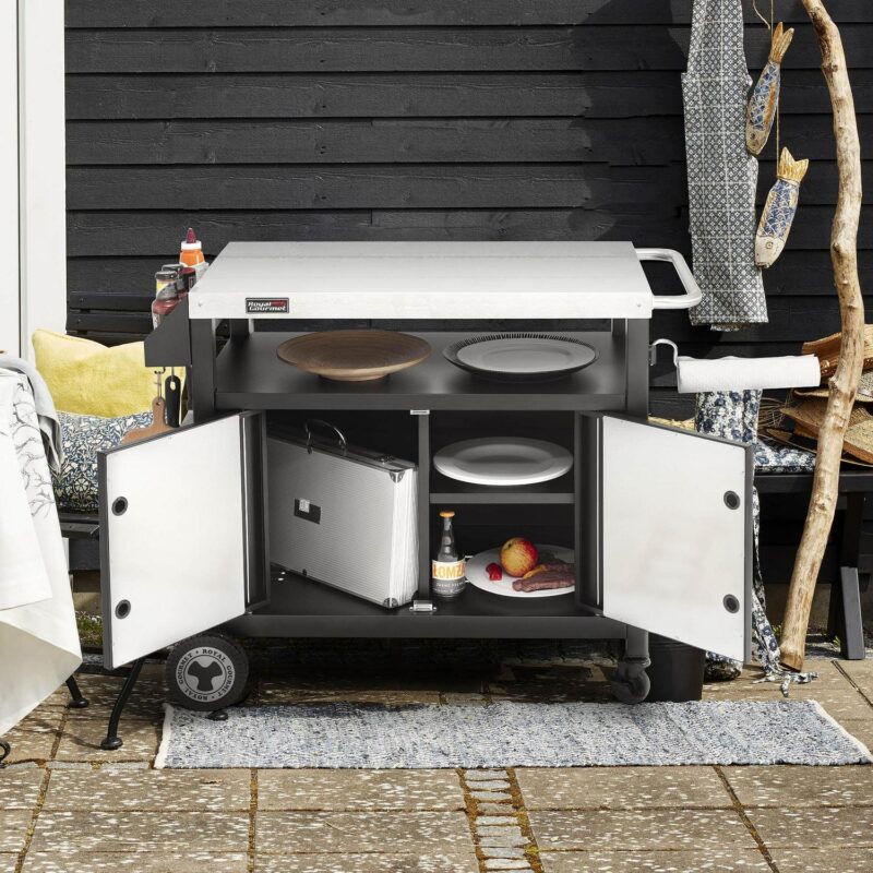 Royal Gourmet PC3403S Movable Kitchen Island Cart, Outdoor Grill Table, Grill Prep Table with Storage - Image 12